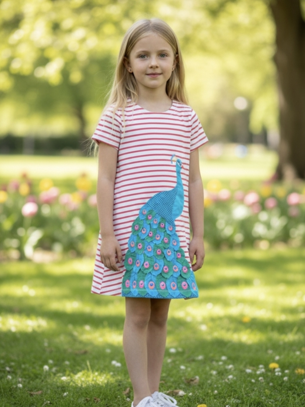 Mini Boden Peacock Dress